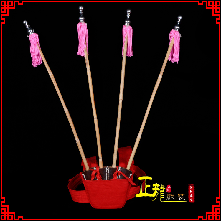 阳东戏装戏曲用品靠旗男女大靠 靠板 正宗牛皮旗杆旗架