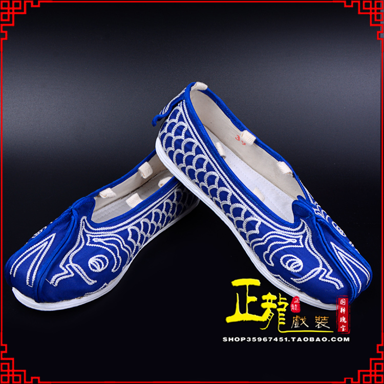 阳东戏鞋舞台演出鞋水路英雄三义斋布底鱼鳞洒