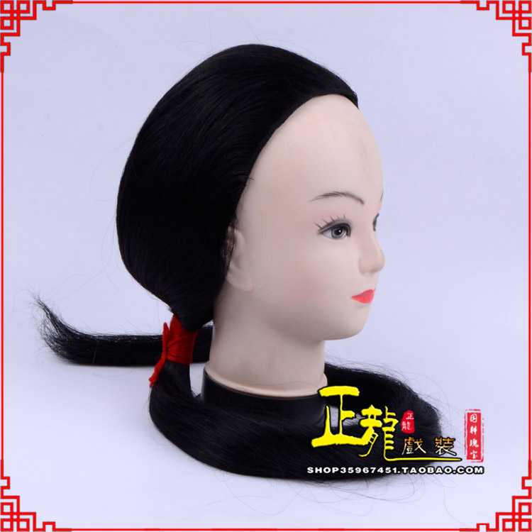 阳东古装影视演出头套花旦假发 真发古装发