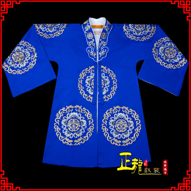 阳东老旦团花披夫人土地婆软绉五蝠女员外衣